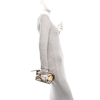 Fendi Canvas Vitello FF Multicolor Embroidered Mini By The Way Top Handle Boston Bag Multicolor 3 of 11