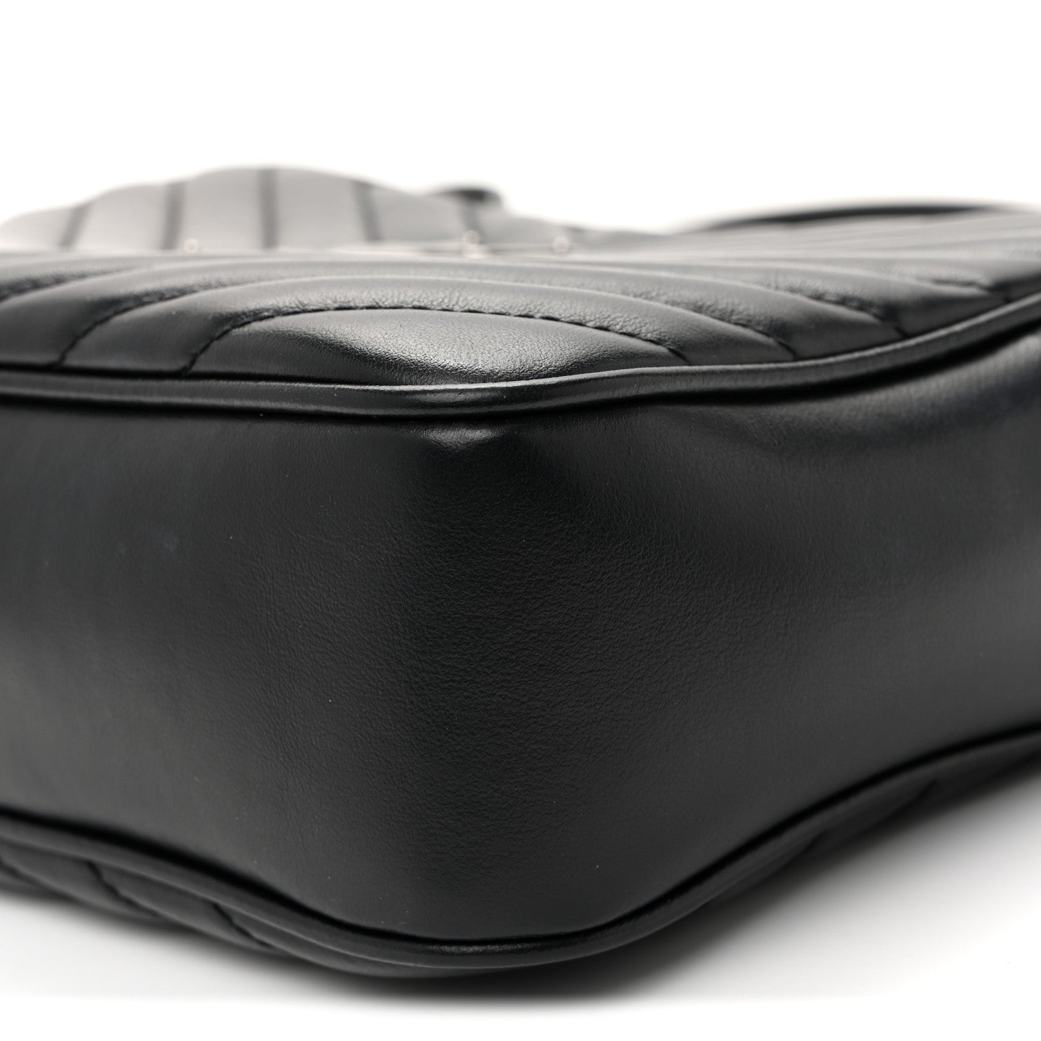 Saint Laurent Calfskin Matelasse Monogram Lou Camera Bag Black 10 of 10