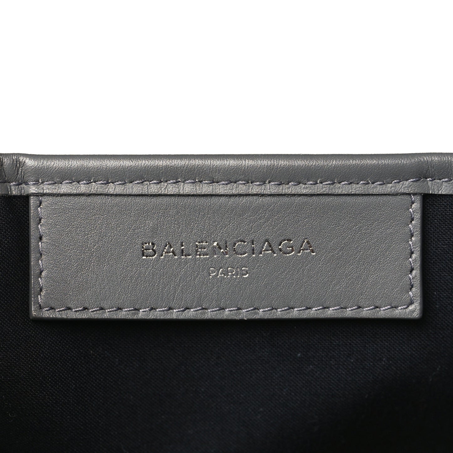 Cotton Canvas Calfskin S Navy Cabas Naturel Gris Acier