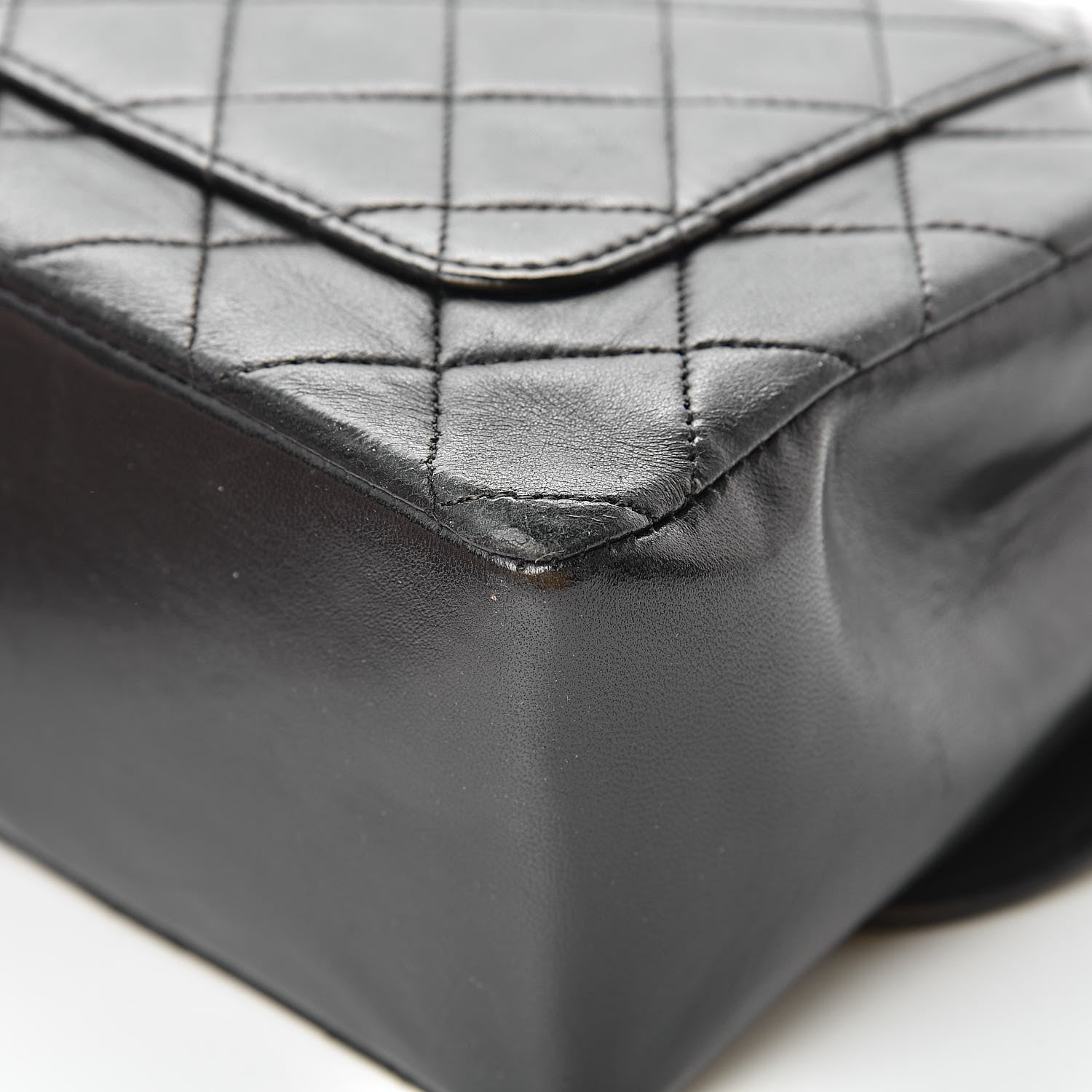 Chanel Lambskin Quilted Medium Single Flap Black 14 of 17