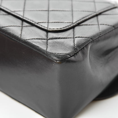 Chanel Lambskin Quilted Medium Single Flap Black 14 of 17