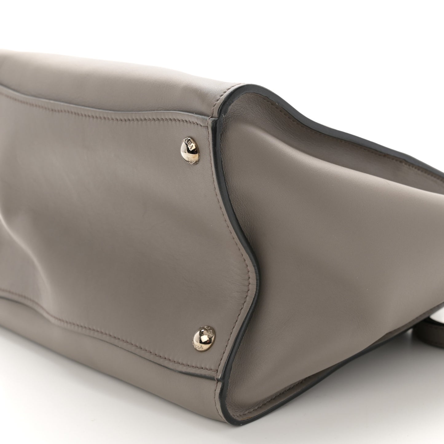 Glace Calf Twin Pocket Tote Argilla