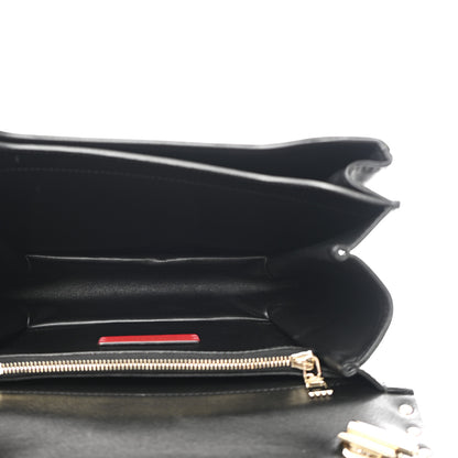 Valentino Garavani Vitello Rockstud Top Handle Shoulder Bag Black 5 of 10