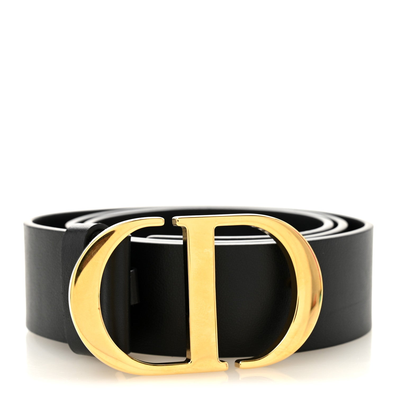 Christian Dior Calfskin 30 Montaigne 75 30 Belt Black 1 of 6