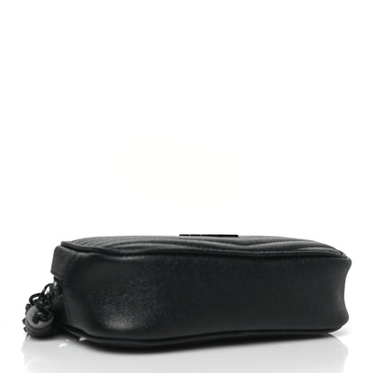 Saint Laurent SAINT LAURENT Grain De Poudre Matelasse Monochrome Monogram Mini Lou Camera Bag Black 4 of 9