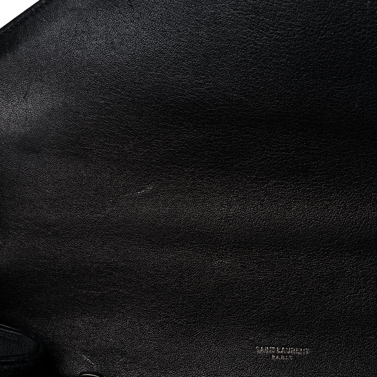 Sheepskin Matelasse Chevron Monogram Large College Satchel Black