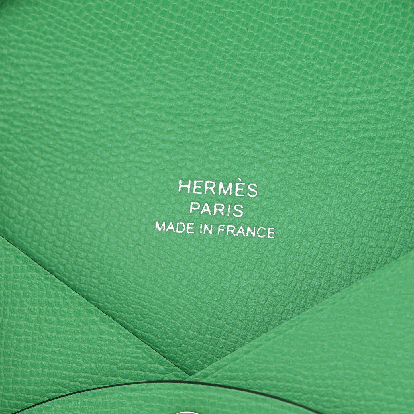 Madame Calfskin Calvi Card Case Menthe