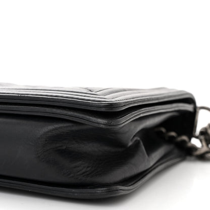 Chanel Calfskin Embossed Stitch Large Boy Flap Black 10 of 10
