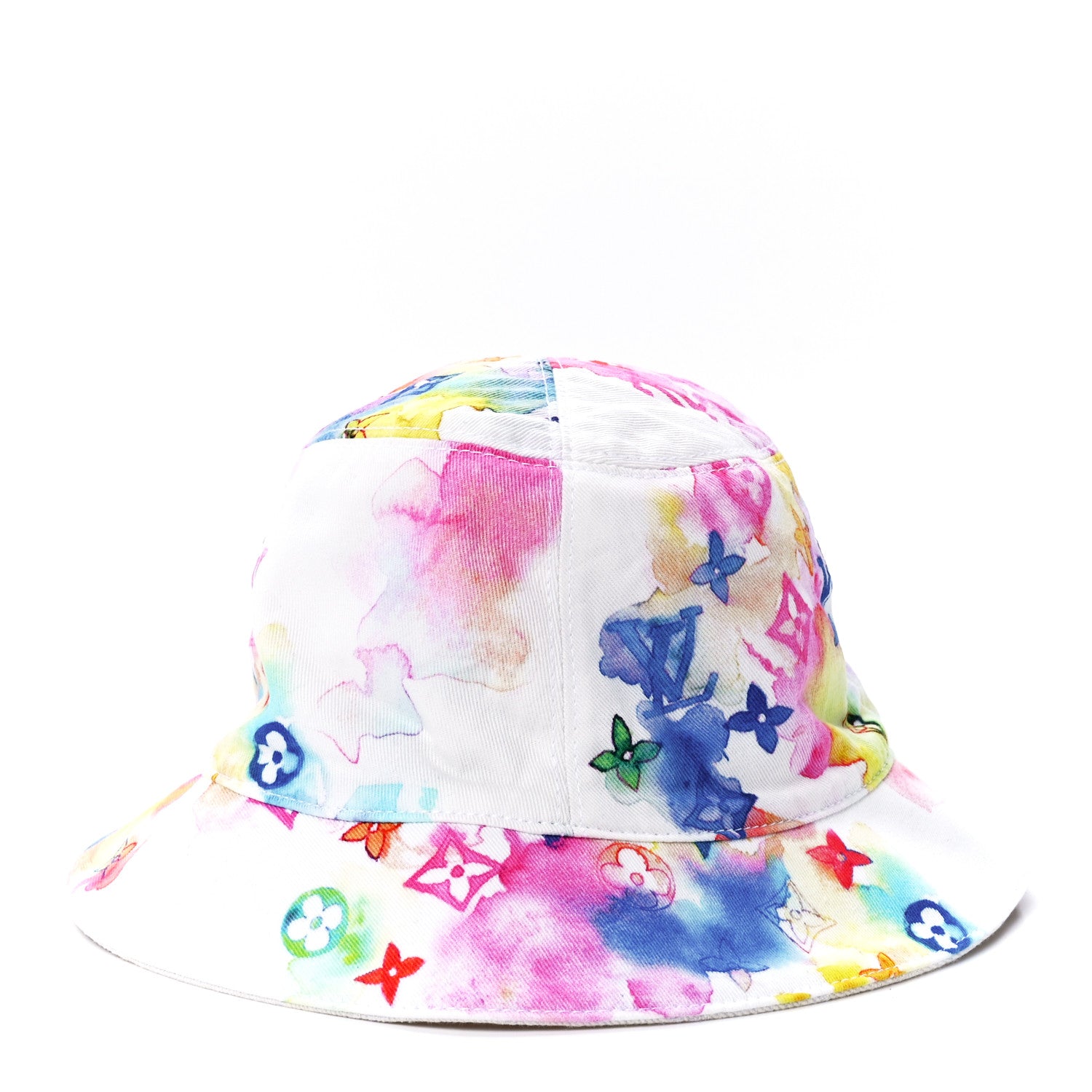 Louis Vuitton Watercolor Cotton Transformable Bob Bucket Hat 58 Multicolor 2 of 8