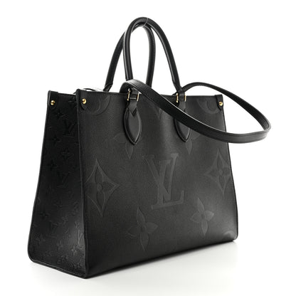 Louis Vuitton Empreinte Monogram Giant Onthego MM Black 3 of 9