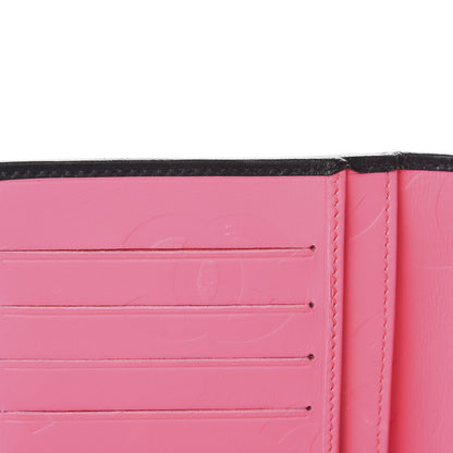 Chanel Calfskin Quilted Cambon Yen Wallet Black White 8 of 9