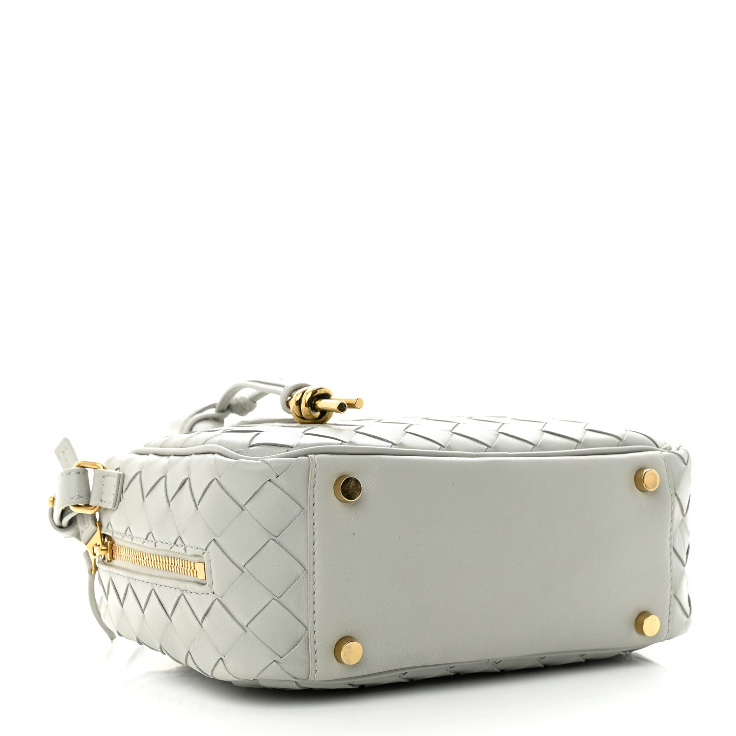 Bottega Veneta Lambskin Intrecciato Small Getaway Agate Grey 4 of 11