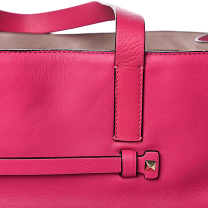 Valentino Garavani Nappa Medium Rockstud Soft Tote Pop Fuxia 13 of 13