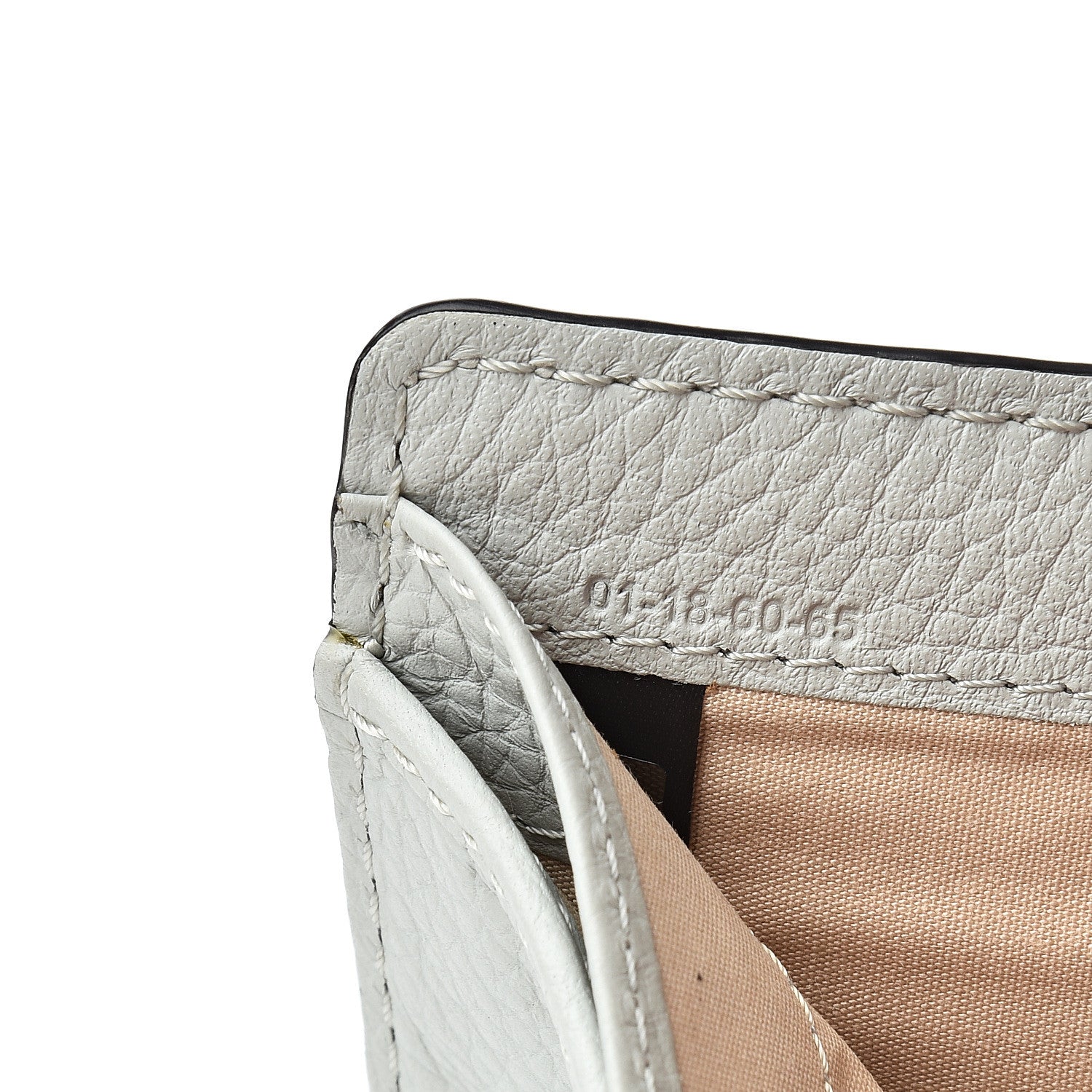 Chloe Grained Calfskin Marcie Square Wallet Atoll Blue 8 of 9