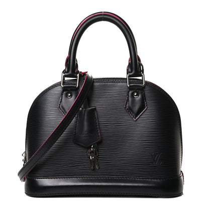 Louis Vuitton Epi Alma BB Black Hot Pink 1 of 17