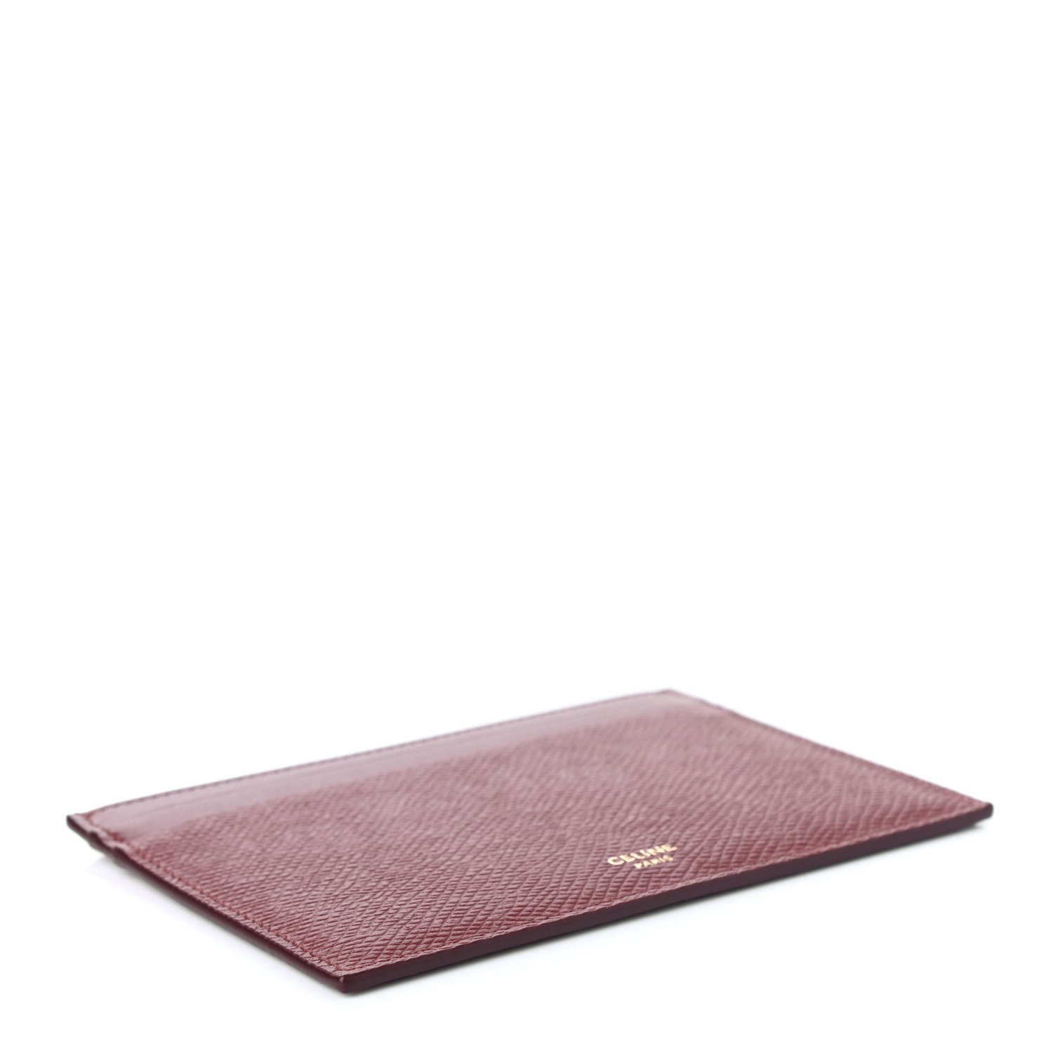 Celine Grained Calfskin Card Holder Light Burgundy 3 of 4