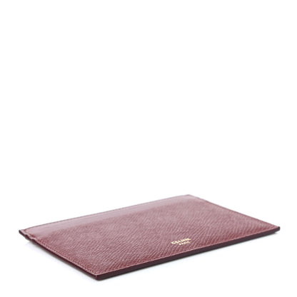 Celine Grained Calfskin Card Holder Light Burgundy 3 of 4