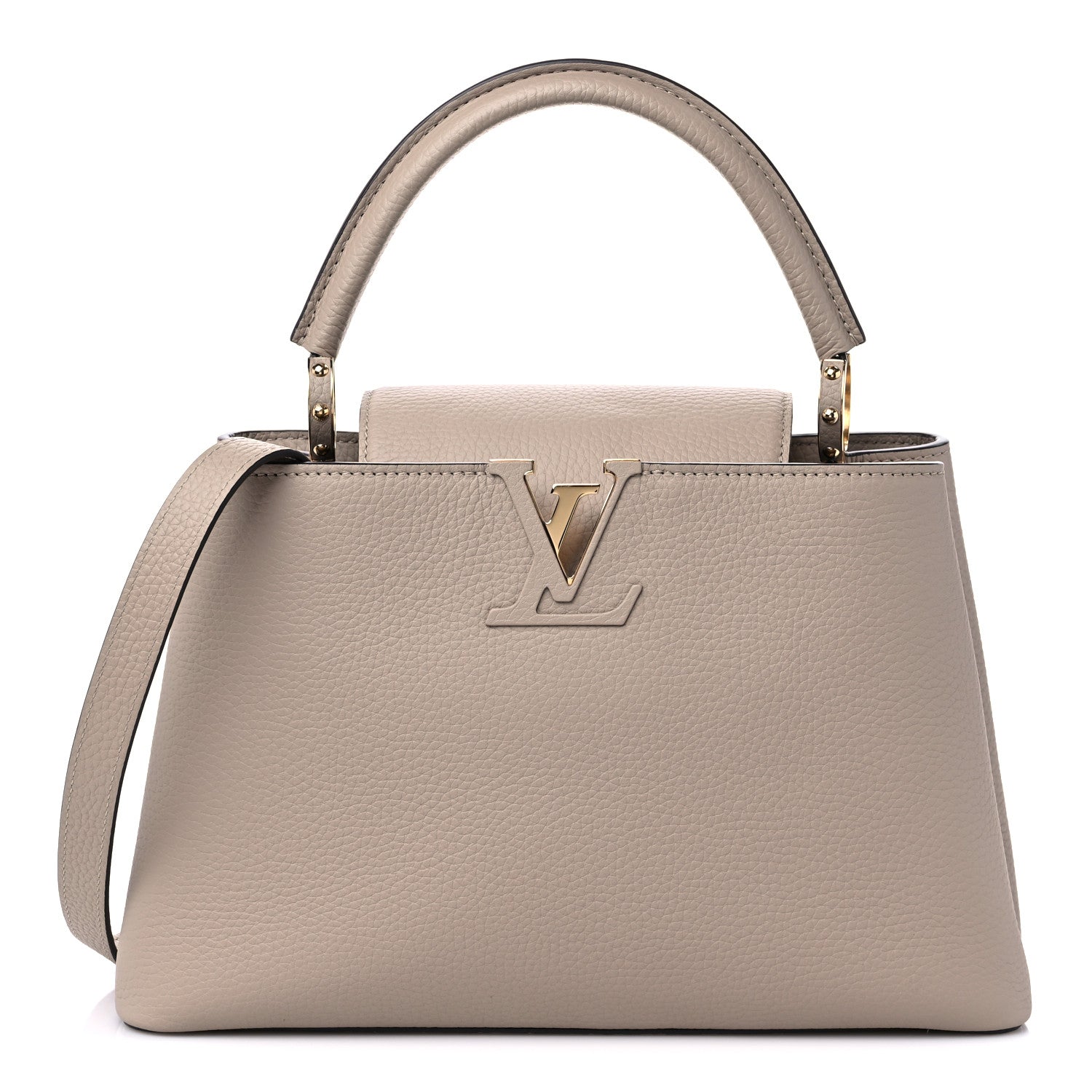 Louis Vuitton Taurillon Capucines MM Galet 1 of 8
