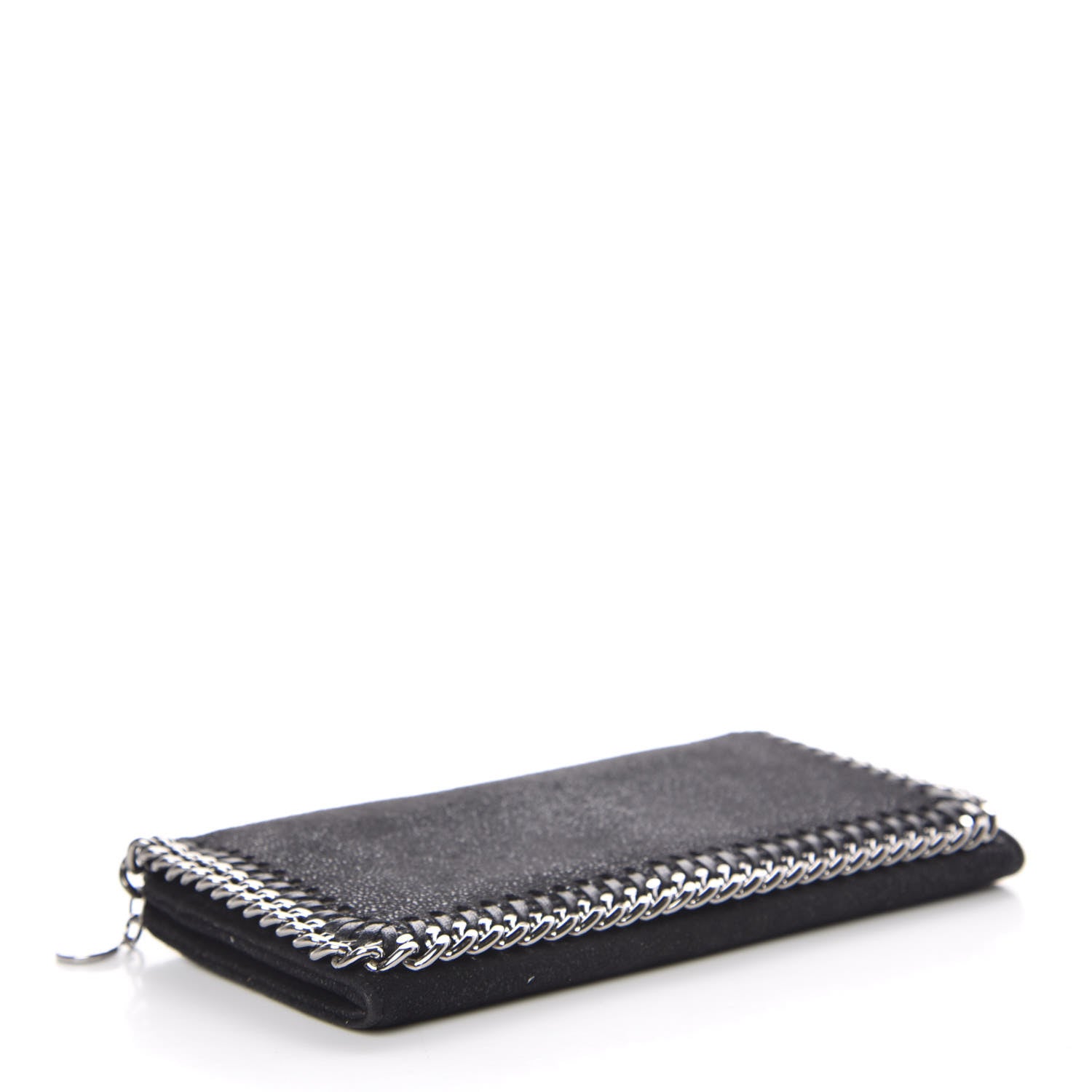 Stella McCartney Shaggy Deer Falabella Flap Wallet Black 4 of 9