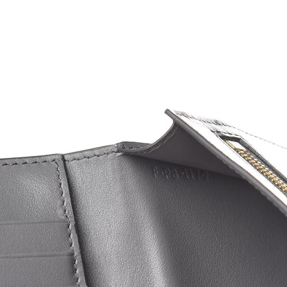 Celine Grained Calfskin Medium Multifunction Strap Wallet Grey 8 of 9
