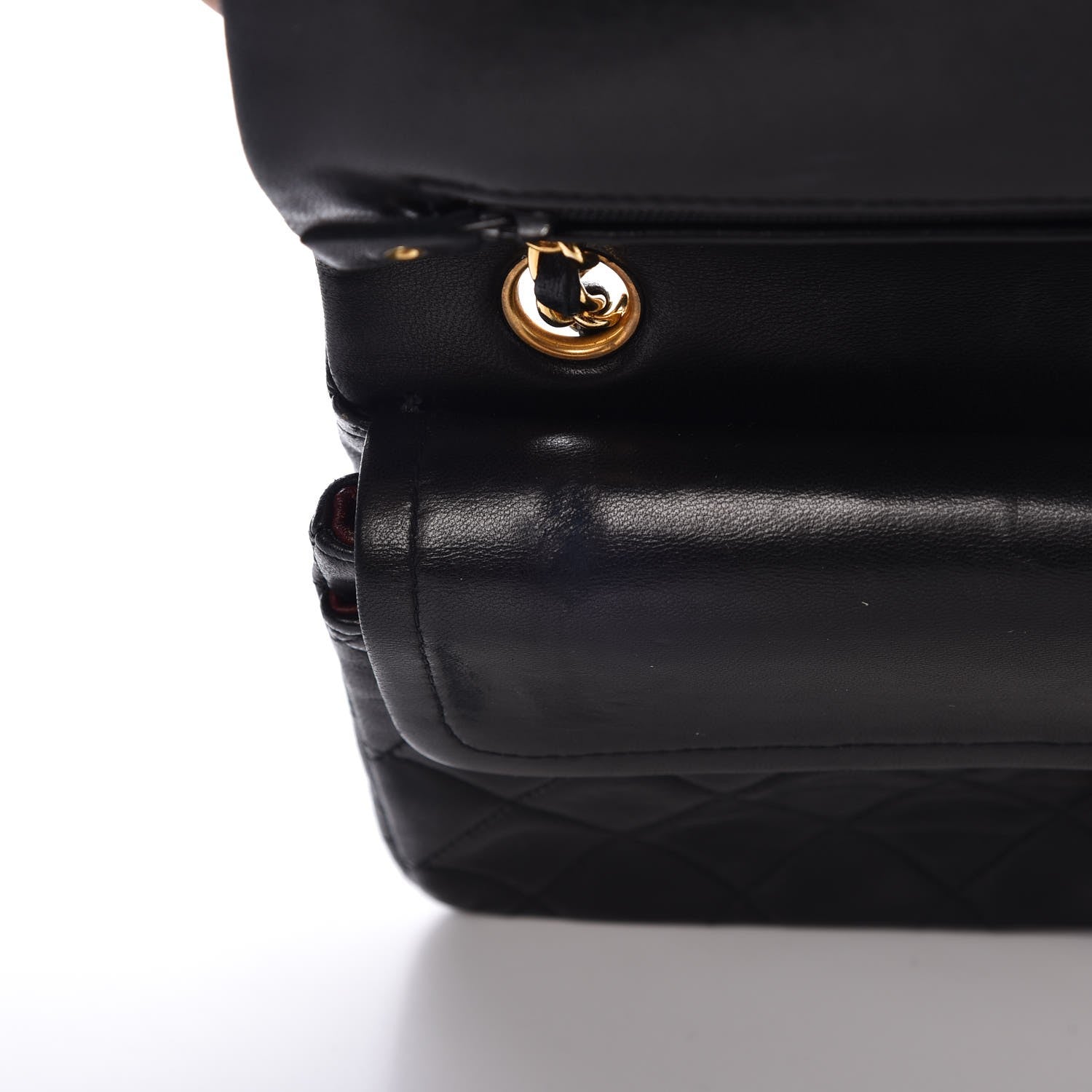 Chanel Lambskin Quilted Small Double Flap Black 13 of 15