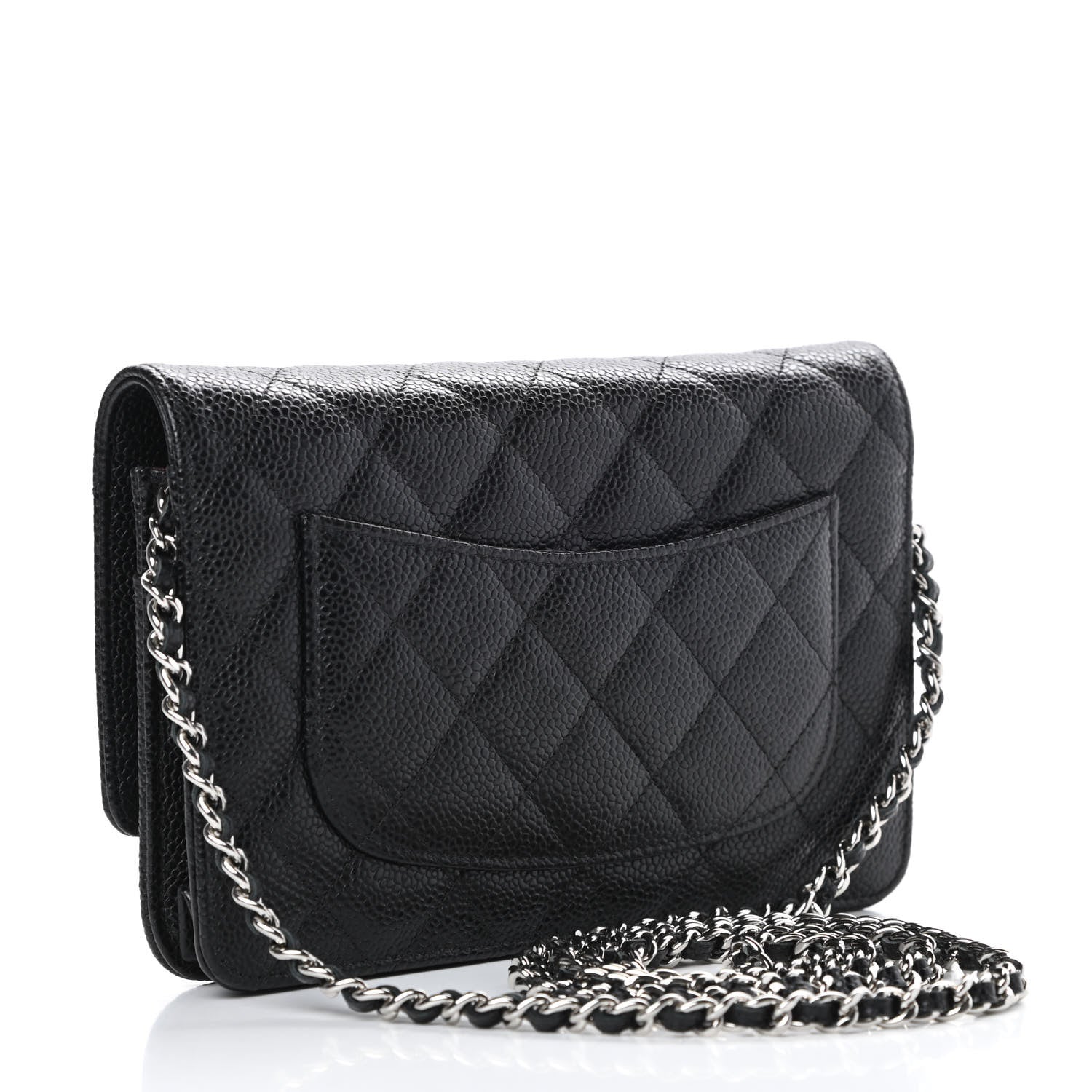 Chanel Caviar Quilted Wallet On Chain WOC Black 3 of 12