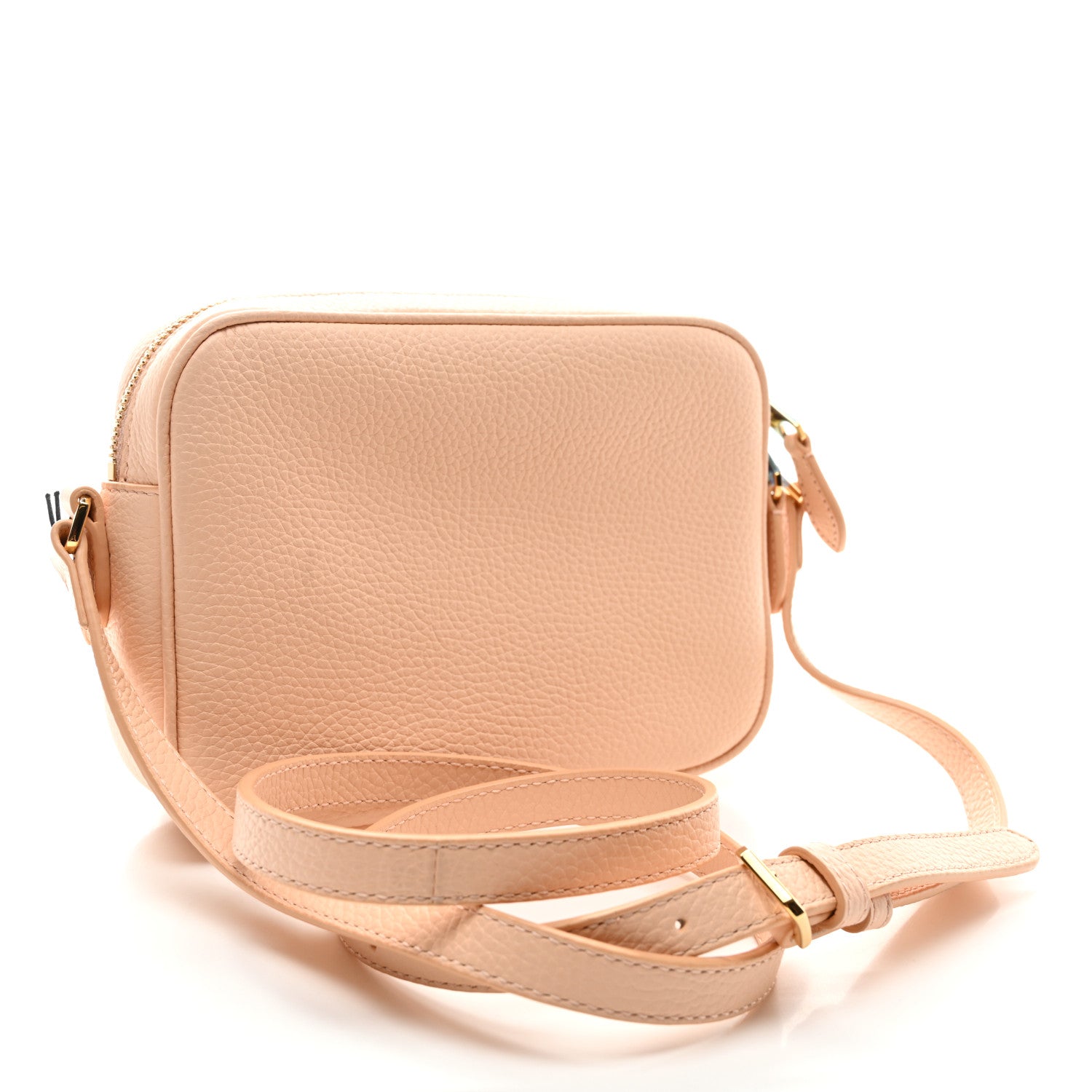 Burberry Grained Calfskin Small Camera Bag Peach Pink 3 of 10