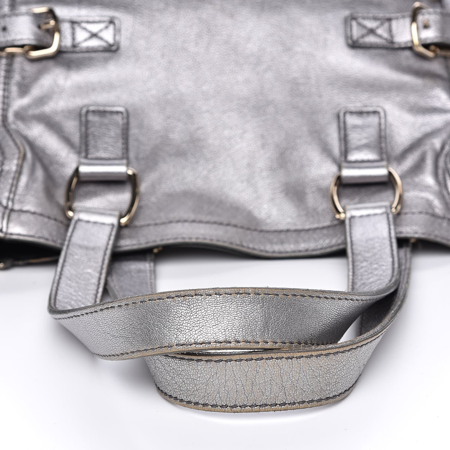 Saint Laurent Calfskin Small Downtown Silver 8 of 16