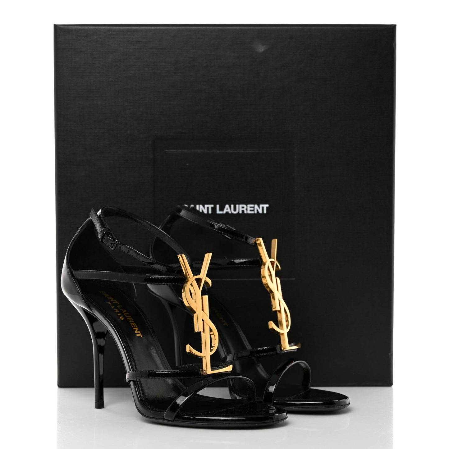 Patent Cassandra 100 Ankle Strap Sandals 35 Black