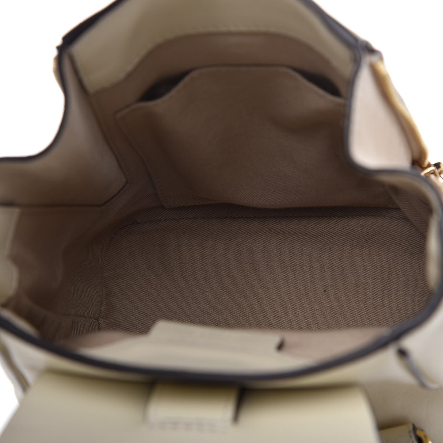 Suede Calfskin Mini Faye Backpack Off White