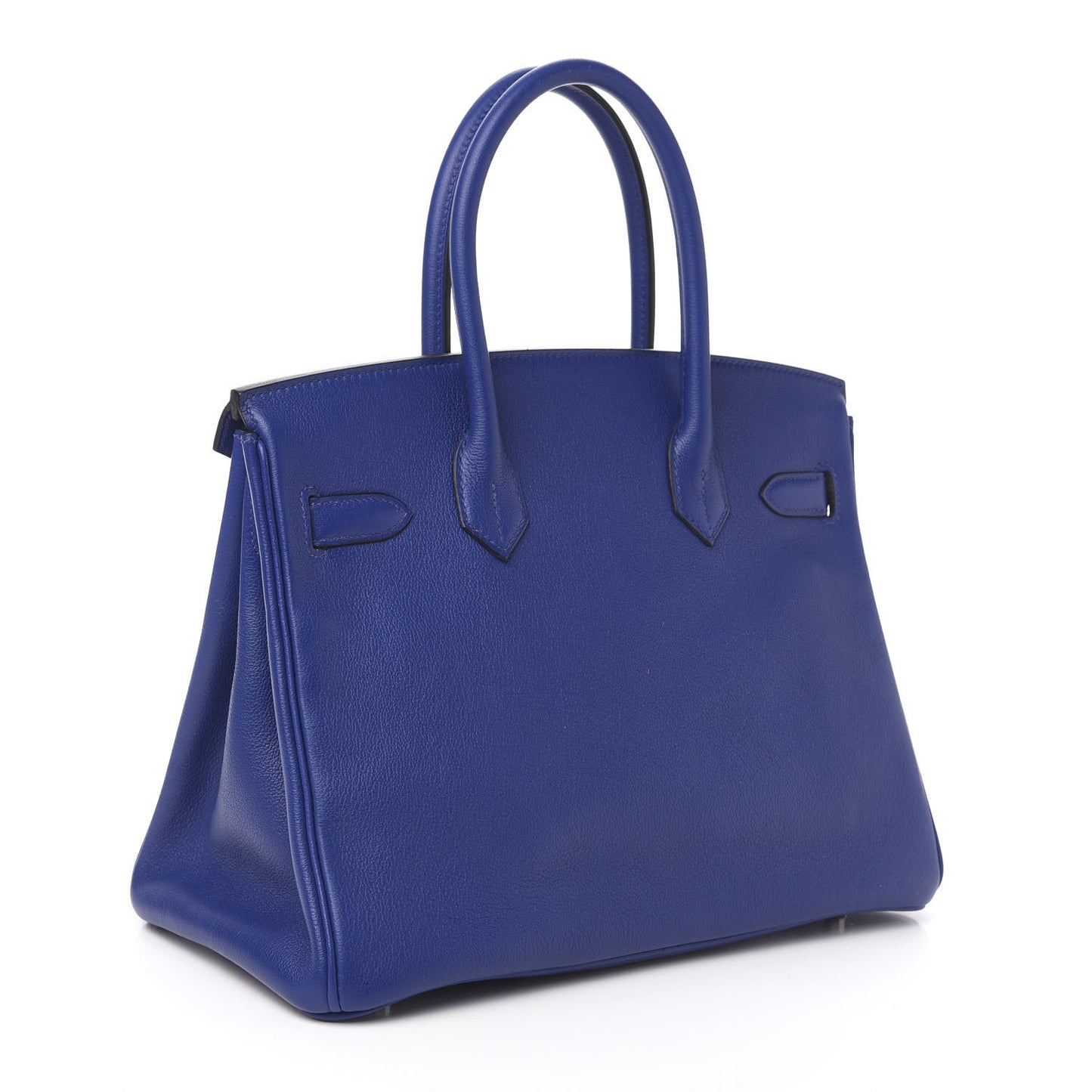 Taurillon Novillo Birkin 30 Bleu Electrique