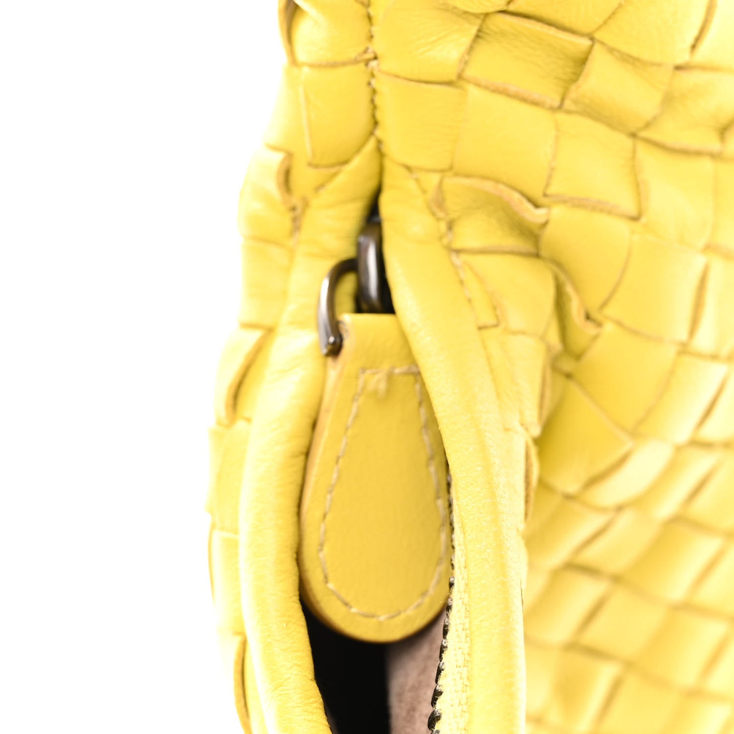 Nappa Intrecciato Medium Veneta Hobo Moutarde
