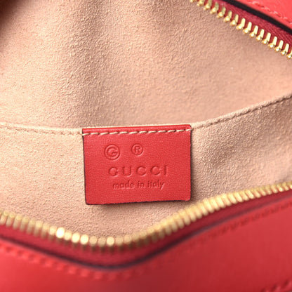 Gucci GG Supreme Monogram Blooms Mini Chain Shoulder Bag Beige Blue Navy Hibiscus Red 6 of 9