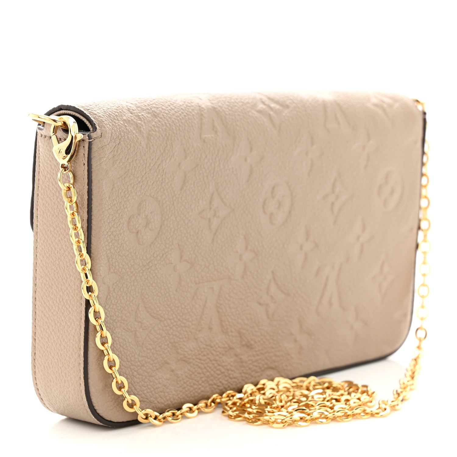 Louis Vuitton Empreinte Pochette Felicie Chain Wallet Tourterelle 4 of 11
