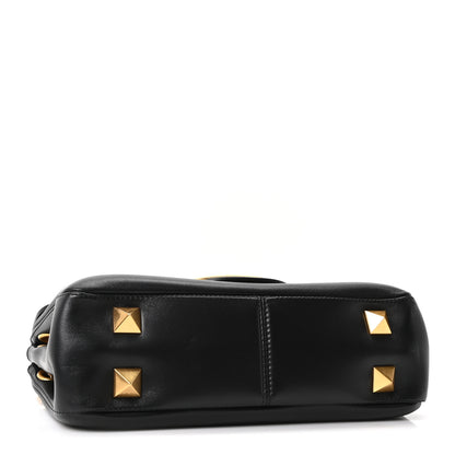 Valentino Garavani Nappa Stud Sign Shoulder Bag Black 4 of 9