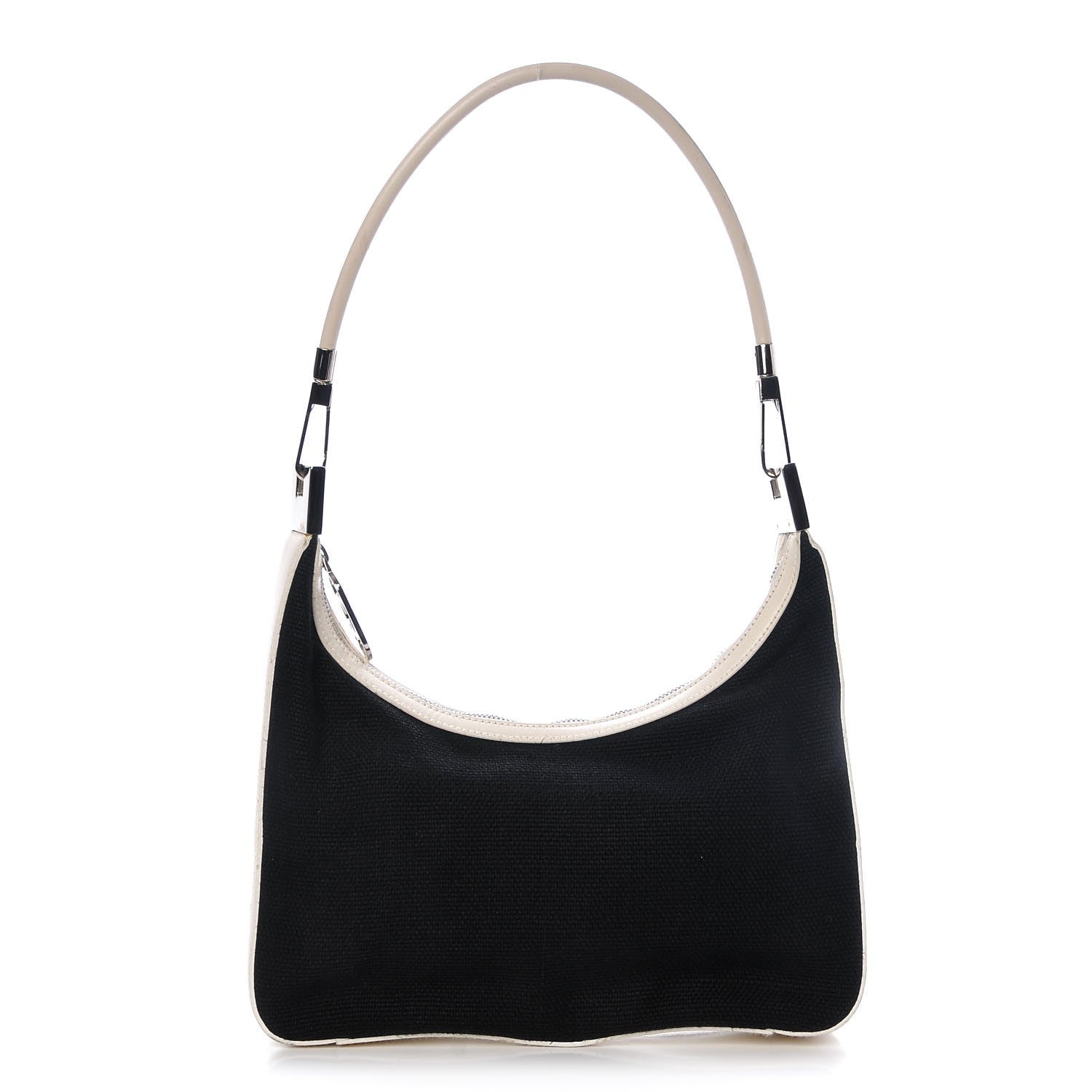 Gucci Canvas GG Hobo Black White 1 of 12