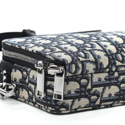 Christian Dior Oblique Pouch Navy Blue 7 of 8