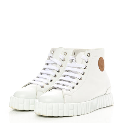 Hermes Calfskin Womens Climb Sneakers 36 White 3 of 9
