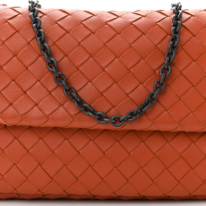 Bottega Veneta Nappa Intrecciato Baby Olimpia Shoulder Bag Orange 10 of 14