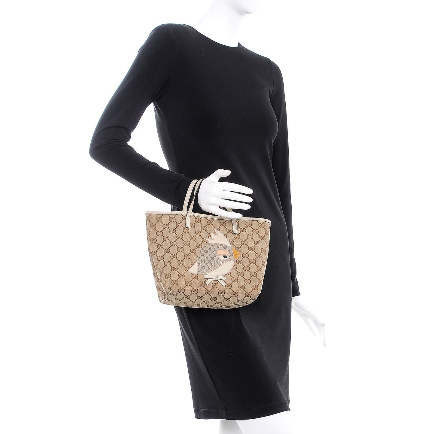 GG Monogram Mini Zoo Bird Tote