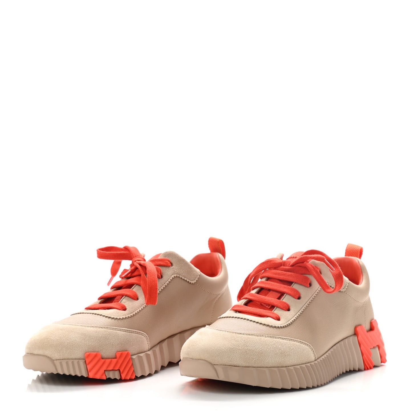 Goatskin Suede Bouncing Sneakers 38 Beige Sarrasin Sanguine
