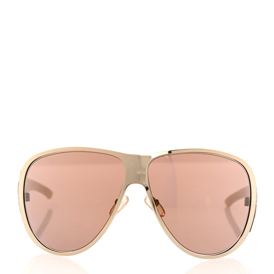 Metal Subdior 1 Sunglasses Gold Beige