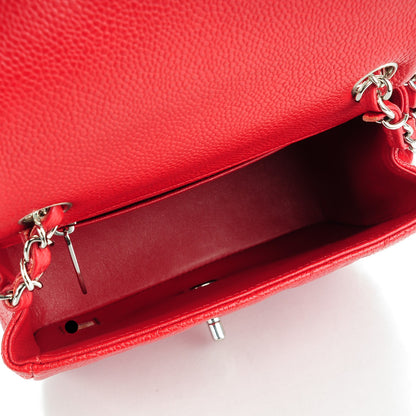 Chanel Caviar Quilted Mini Square Flap Red 5 of 8
