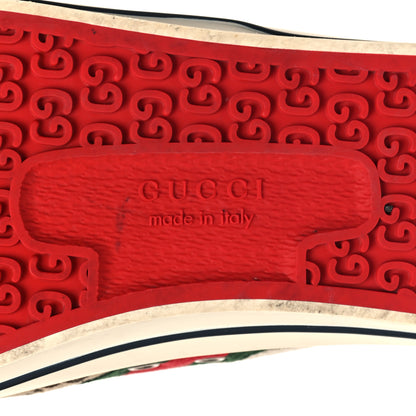 Gucci GG Monogram Web Mens 1977 Tennis Sneakers 10.5 Beige Ebony Mystic White 7 of 8