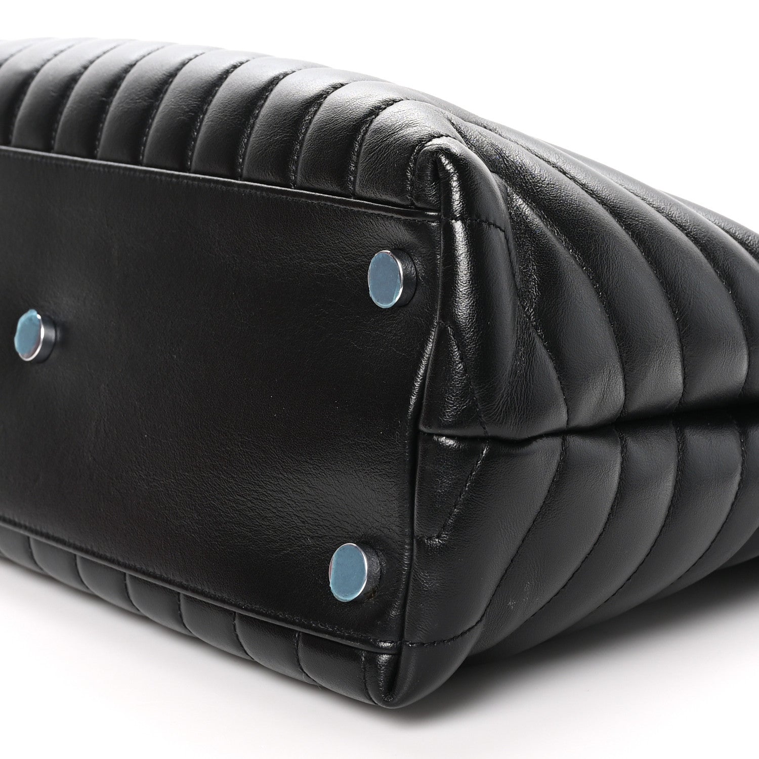 Saint Laurent Calfskin Y Quilted Monogram Large Loulou Shopper Black 10 of 10