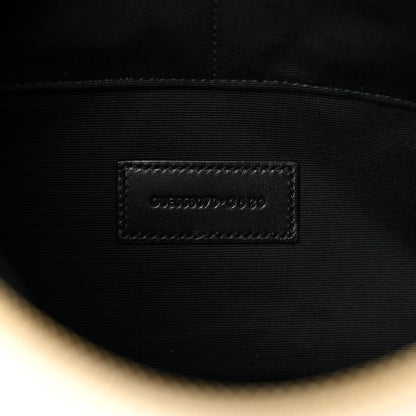 Saint Laurent Calfskin Crocodile Embossed Tablet Pouch Crema Soft 6 of 6