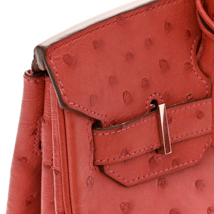 Hermes Ostrich Birkin 30 Bougainvillea 13 of 14