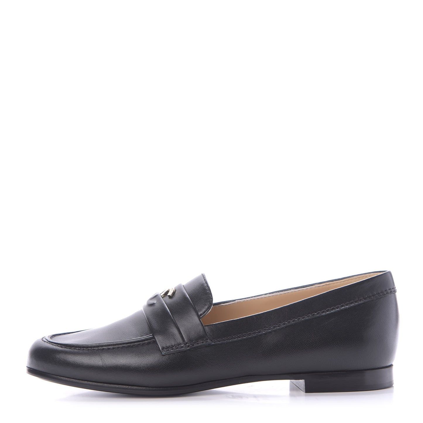 Lambskin CC Loafers 36 Black