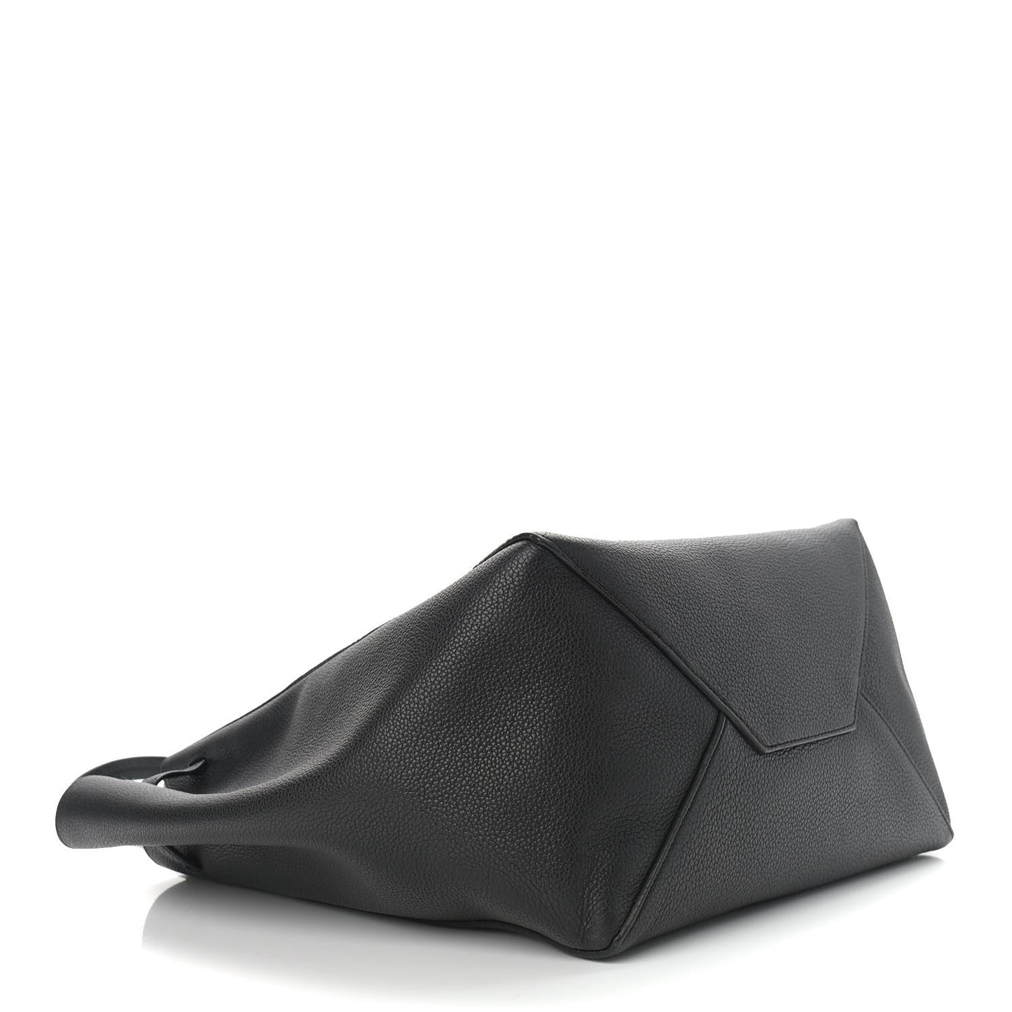 Soft Grained Calfskin Small Belt Cabas Phantom Black