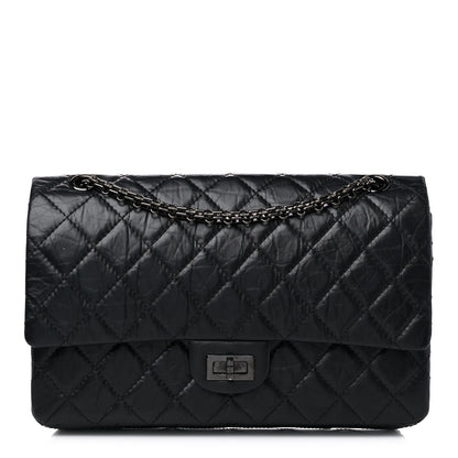 Chanel Aged Calfskin Quilted 2.55 Reissue 226 Flap So Black 1 of 11